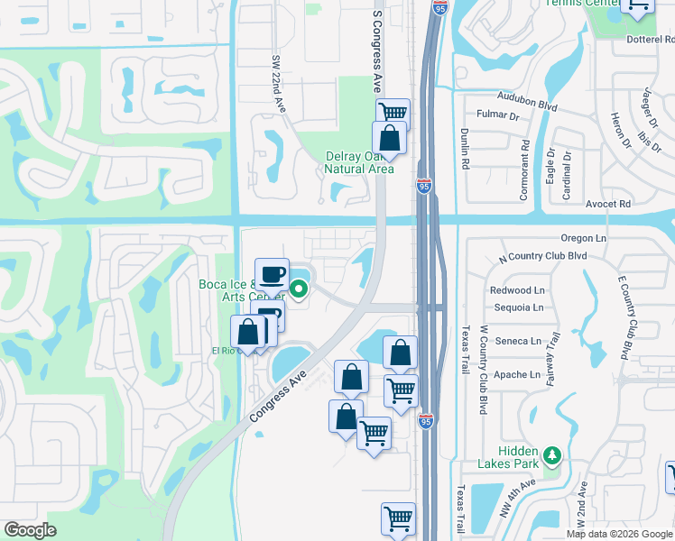 map of restaurants, bars, coffee shops, grocery stores, and more near 814 Northwest 82nd Place in Boca Raton