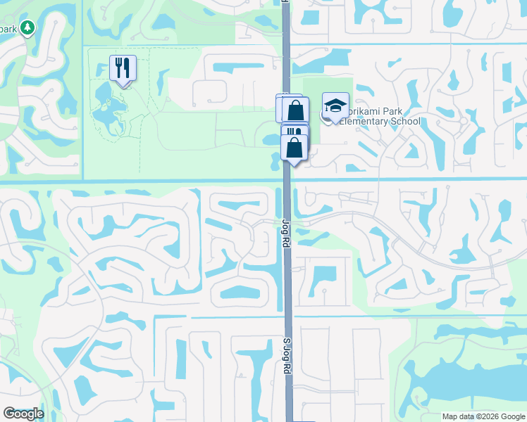map of restaurants, bars, coffee shops, grocery stores, and more near 17050 Newport Club Drive in Boca Raton
