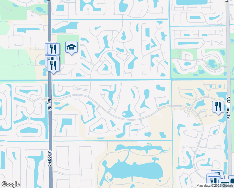 map of restaurants, bars, coffee shops, grocery stores, and more near 17111 Grand Bay Drive in Boca Raton
