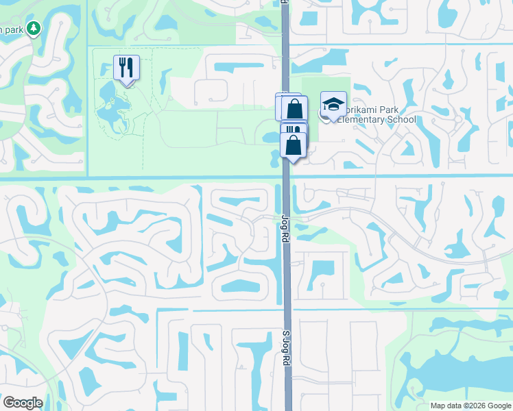 map of restaurants, bars, coffee shops, grocery stores, and more near 17050 Newport Club Drive in Boca Raton