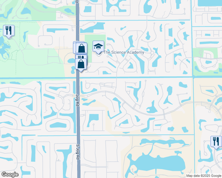 map of restaurants, bars, coffee shops, grocery stores, and more near 6168 Island Bend in Boca Raton