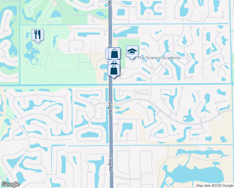 map of restaurants, bars, coffee shops, grocery stores, and more near 6333 Graycliff Drive in Boca Raton