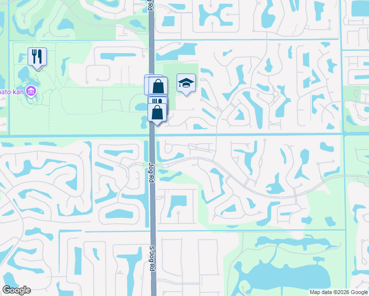 map of restaurants, bars, coffee shops, grocery stores, and more near 8224 Island Bend in Boca Raton