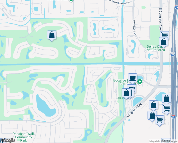 map of restaurants, bars, coffee shops, grocery stores, and more near 17266 Boca Club Boulevard in Boca Raton