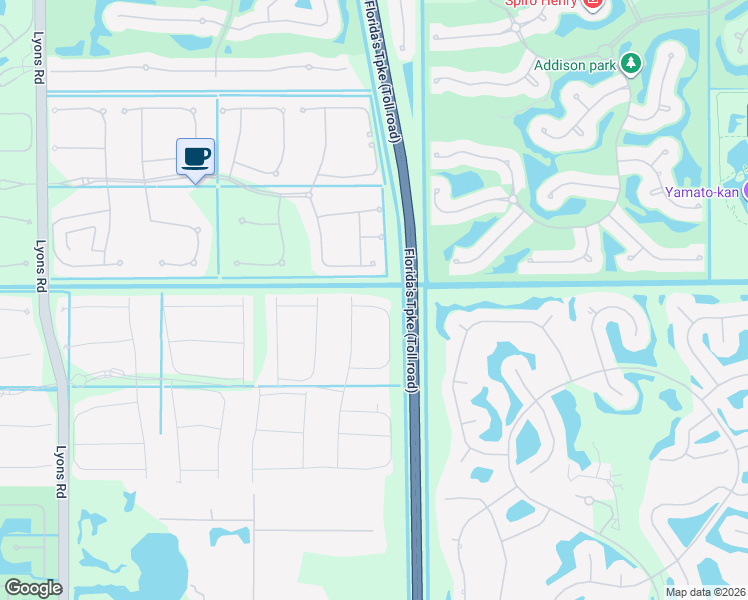 map of restaurants, bars, coffee shops, grocery stores, and more near 16933 Bridge Crossing Circle in Delray Beach