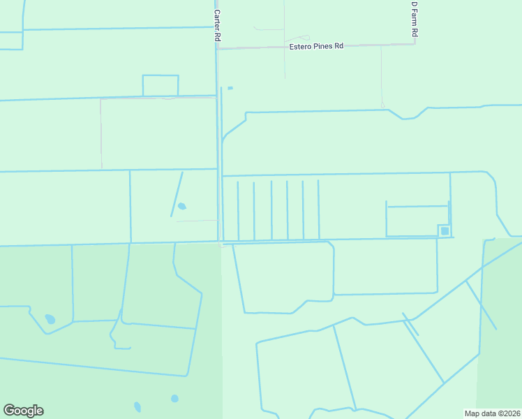 map of restaurants, bars, coffee shops, grocery stores, and more near 21991 Carter Road in Estero