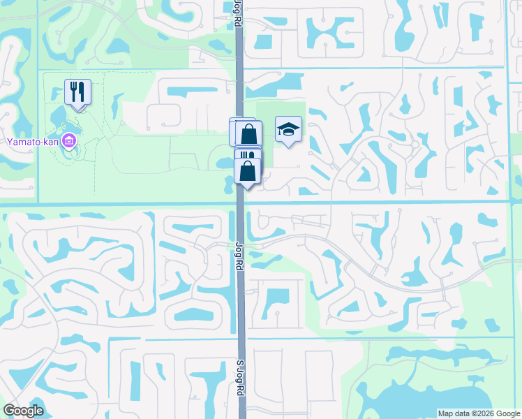 map of restaurants, bars, coffee shops, grocery stores, and more near 6309 Graycliff Drive in Boca Raton