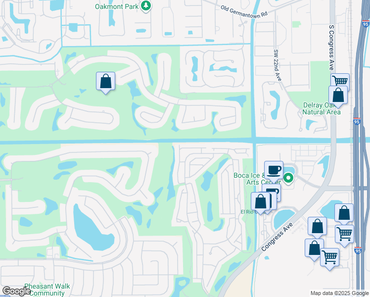 map of restaurants, bars, coffee shops, grocery stores, and more near 17246 Boca Club Boulevard in Boca Raton