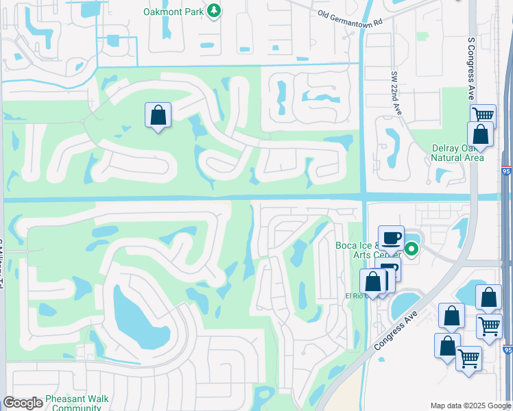 map of restaurants, bars, coffee shops, grocery stores, and more near 17256 Boca Club Boulevard in Boca Raton