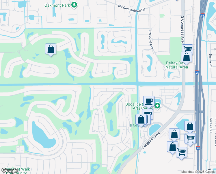 map of restaurants, bars, coffee shops, grocery stores, and more near 3795 Mykonos Court in Boca Raton