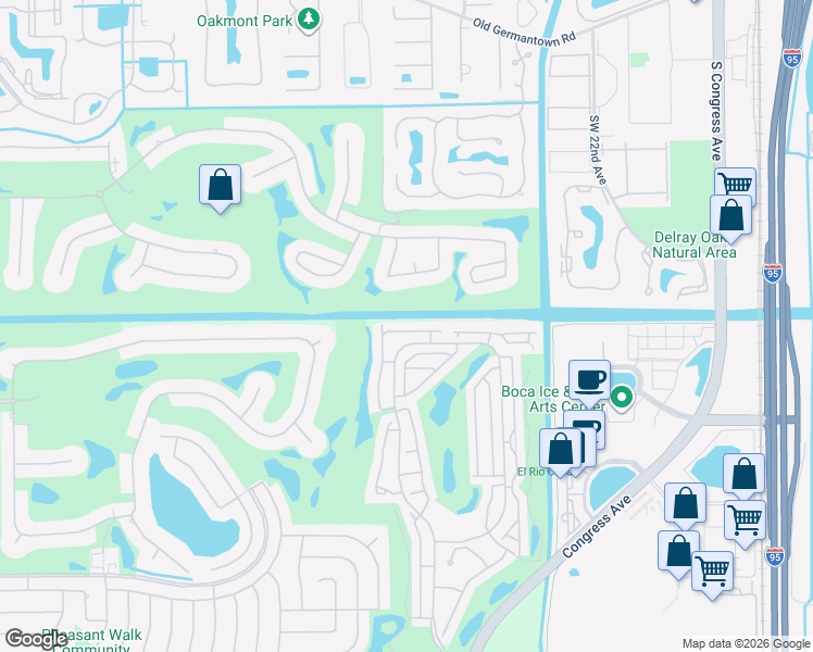 map of restaurants, bars, coffee shops, grocery stores, and more near 17246 Boca Club Boulevard in Boca Raton