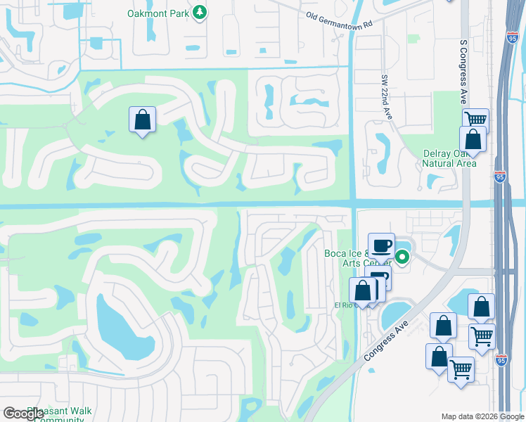 map of restaurants, bars, coffee shops, grocery stores, and more near 17246 Boca Club Boulevard in Boca Raton