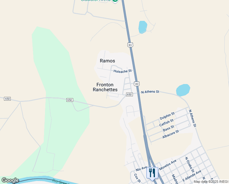 map of restaurants, bars, coffee shops, grocery stores, and more near 27 Maple Street in Roma