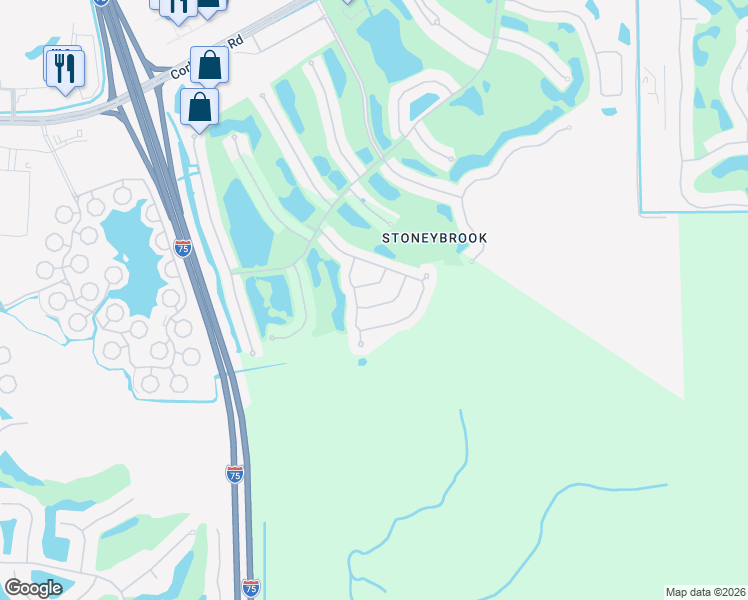 map of restaurants, bars, coffee shops, grocery stores, and more near 11524 Woodmount Lane in Estero