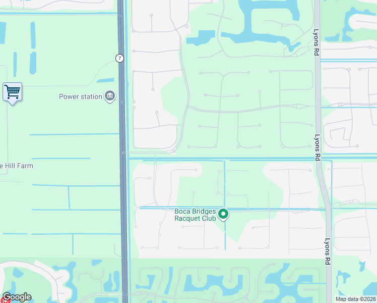 map of restaurants, bars, coffee shops, grocery stores, and more near 16888 Matisse Drive in Delray Beach