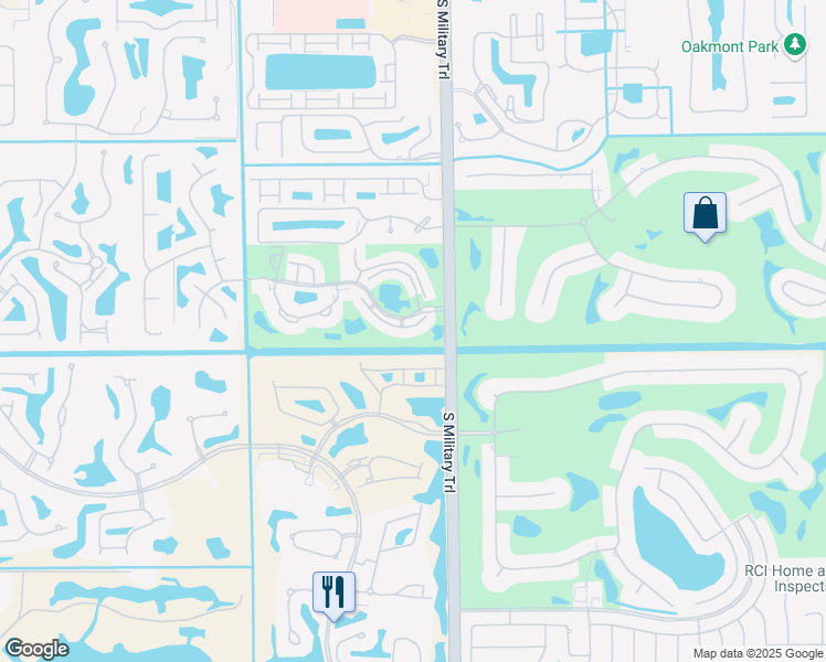 map of restaurants, bars, coffee shops, grocery stores, and more near 5054 Golfview Court in Delray Beach