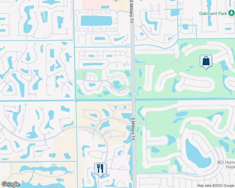map of restaurants, bars, coffee shops, grocery stores, and more near 5054 Golfview Court in Delray Beach