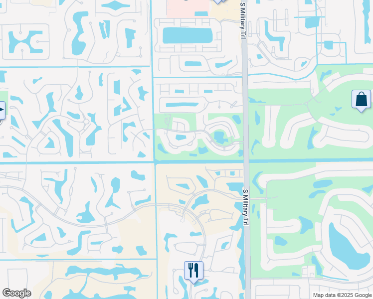 map of restaurants, bars, coffee shops, grocery stores, and more near 5266 Fairway Woods Drive in Delray Beach
