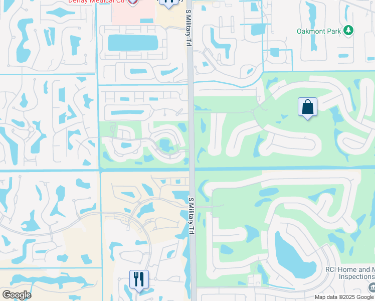 map of restaurants, bars, coffee shops, grocery stores, and more near 5483 Boca Delray Boulevard in Delray Beach
