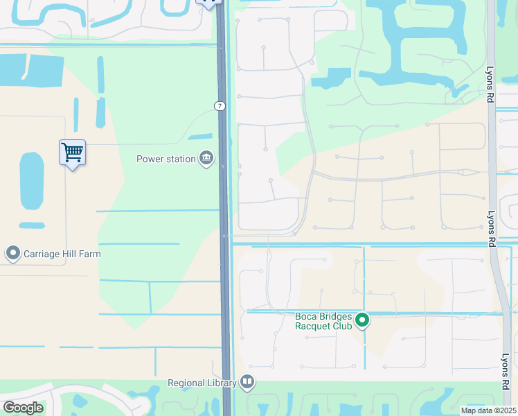 map of restaurants, bars, coffee shops, grocery stores, and more near 9810 Montpellier Drive in Delray Beach