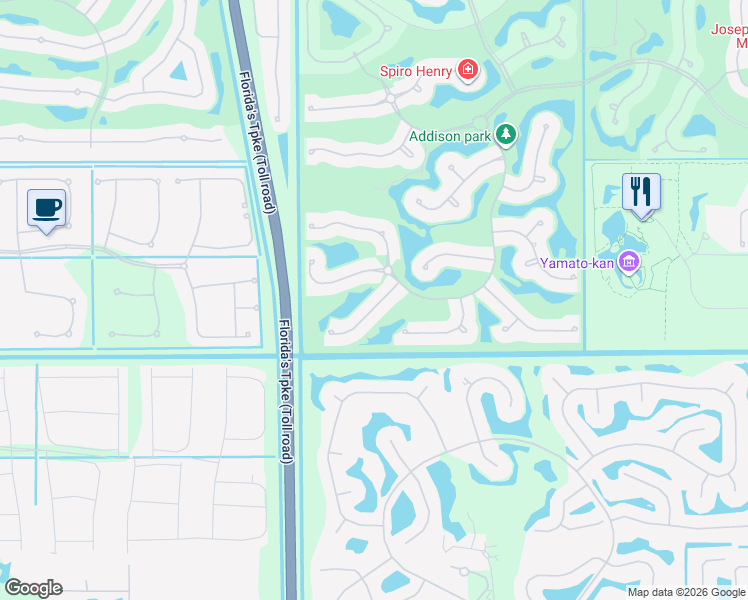 map of restaurants, bars, coffee shops, grocery stores, and more near 7780 Montecito Place in Delray Beach