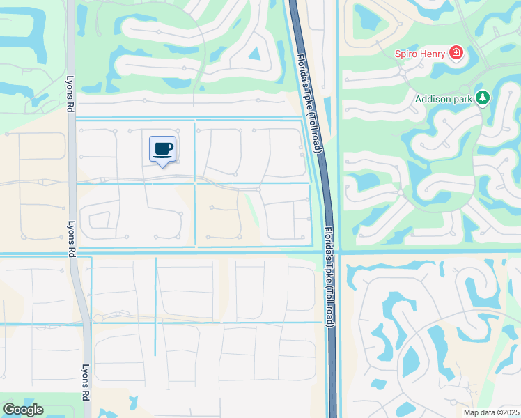 map of restaurants, bars, coffee shops, grocery stores, and more near 16765 Bridge Crossing Circle in Delray Beach