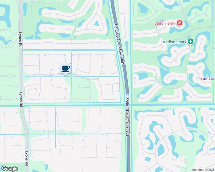 map of restaurants, bars, coffee shops, grocery stores, and more near 8223 Lawson Bridge Lane in Delray Beach