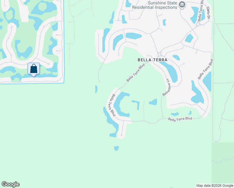 map of restaurants, bars, coffee shops, grocery stores, and more near 21117 Bella Terra Boulevard in Estero