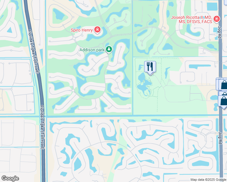 map of restaurants, bars, coffee shops, grocery stores, and more near 7330 Sedona Way in Delray Beach