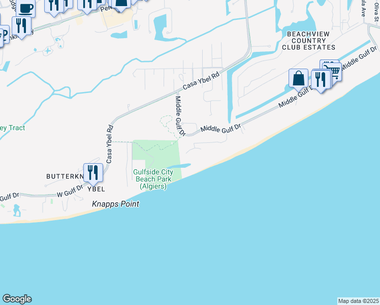 map of restaurants, bars, coffee shops, grocery stores, and more near 1919 Olde Middle Gulf Drive in Sanibel