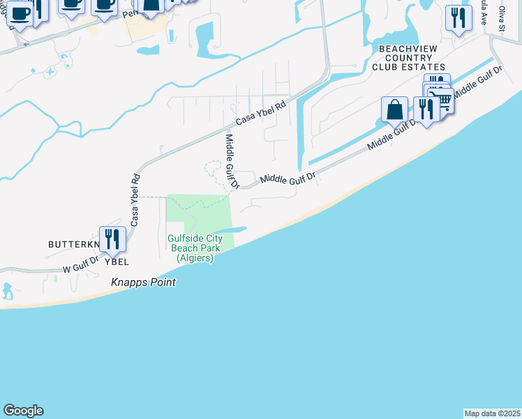 map of restaurants, bars, coffee shops, grocery stores, and more near 1919 Olde Middle Gulf Drive in Sanibel