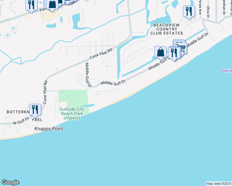 map of restaurants, bars, coffee shops, grocery stores, and more near 1801 Olde Middle Gulf Drive in Sanibel