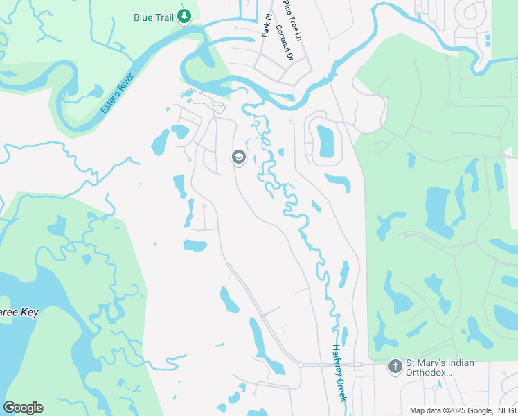 map of restaurants, bars, coffee shops, grocery stores, and more near 20051 Chapel Trce in Estero