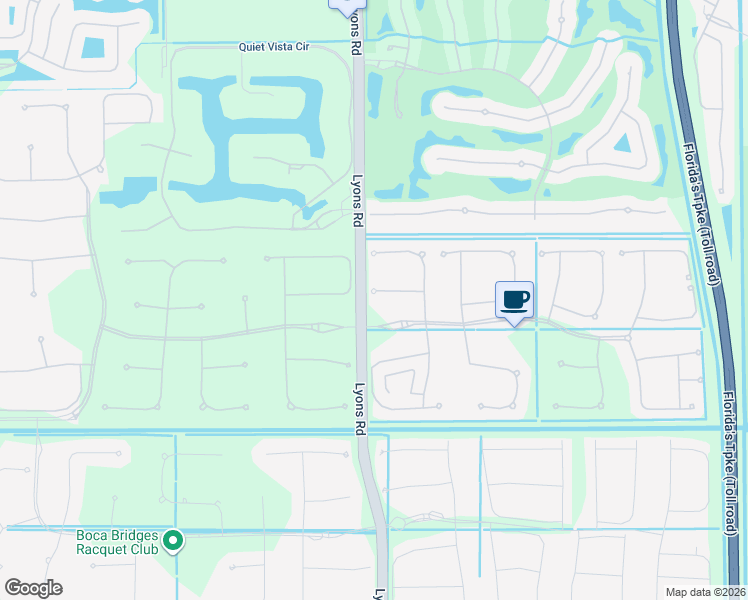 map of restaurants, bars, coffee shops, grocery stores, and more near 8986 Little Falls Way in Delray Beach