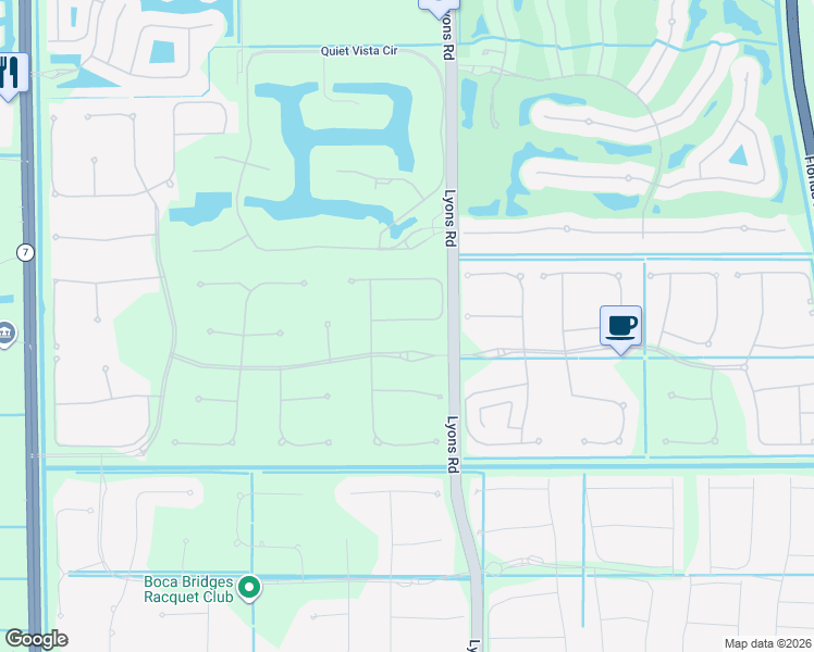 map of restaurants, bars, coffee shops, grocery stores, and more near 9319 Eden Roc Court in Delray Beach