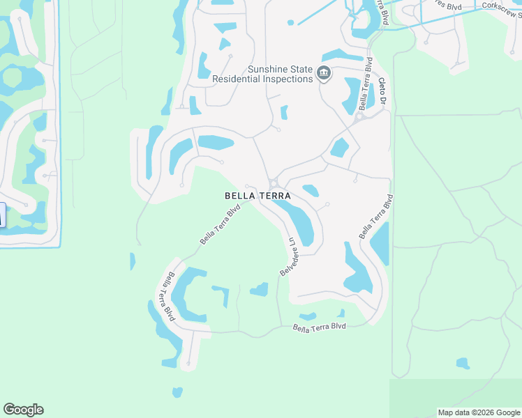 map of restaurants, bars, coffee shops, grocery stores, and more near 21568 Belvedere Lane in Estero