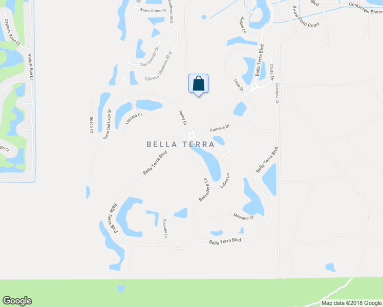 map of restaurants, bars, coffee shops, grocery stores, and more near 21591 Belvedere Lane in Estero