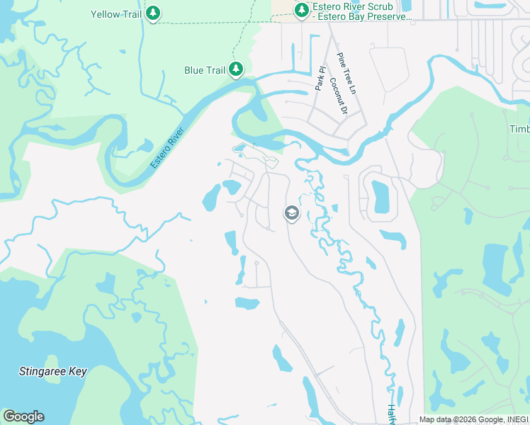 map of restaurants, bars, coffee shops, grocery stores, and more near 19061 Ridgepoint Drive in Estero