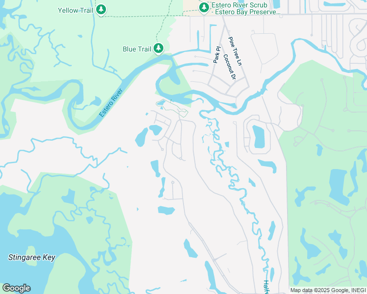map of restaurants, bars, coffee shops, grocery stores, and more near 19061 Ridgepoint Drive in Estero