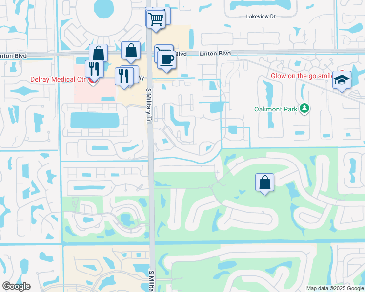 map of restaurants, bars, coffee shops, grocery stores, and more near 4801 South Citation Drive in Delray Beach