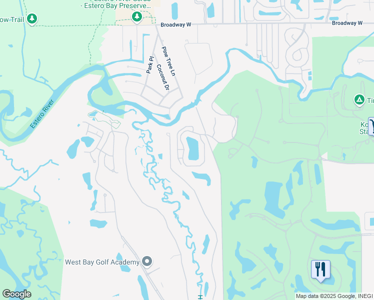 map of restaurants, bars, coffee shops, grocery stores, and more near 20935 Island Sound Circle in Estero