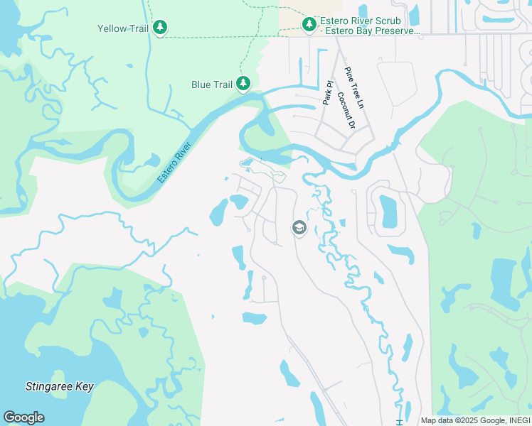map of restaurants, bars, coffee shops, grocery stores, and more near 4995 Marsh Turtle Trail in Estero