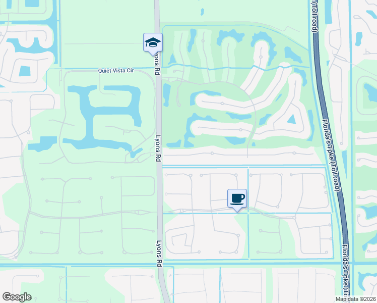 map of restaurants, bars, coffee shops, grocery stores, and more near 8849 Valhalla Drive in Delray Beach
