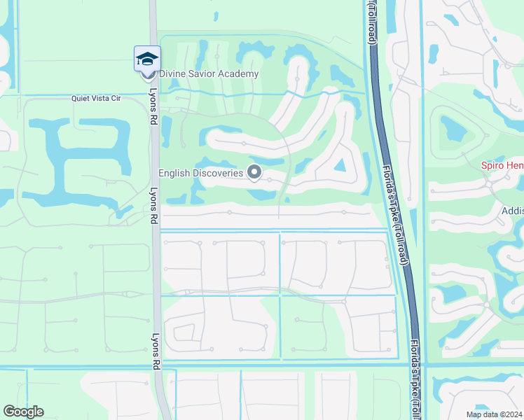 map of restaurants, bars, coffee shops, grocery stores, and more near 8611 Valhalla Drive in Delray Beach