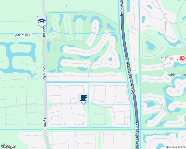 map of restaurants, bars, coffee shops, grocery stores, and more near 8173 Valhalla Drive in Delray Beach