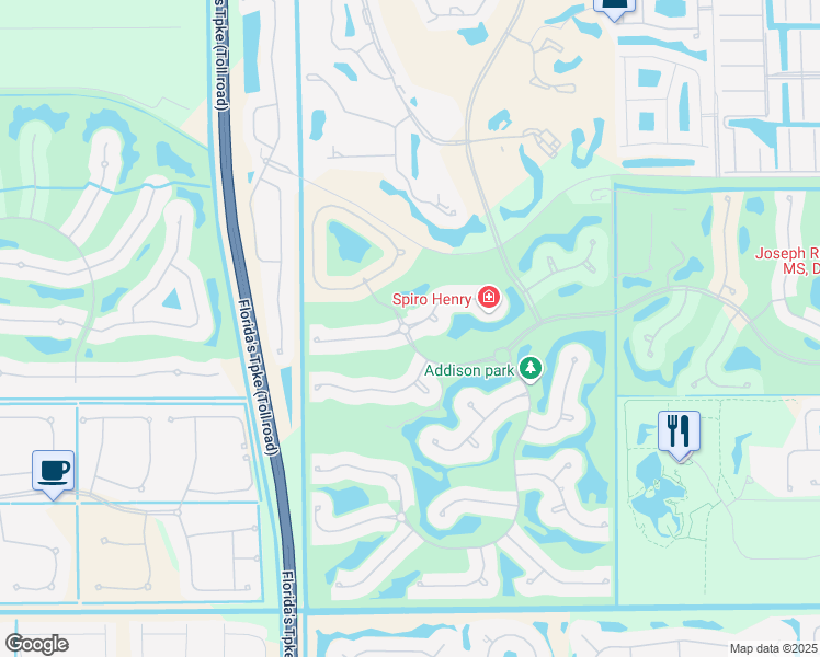 map of restaurants, bars, coffee shops, grocery stores, and more near 6969 Addison Reserve Court in Delray Beach