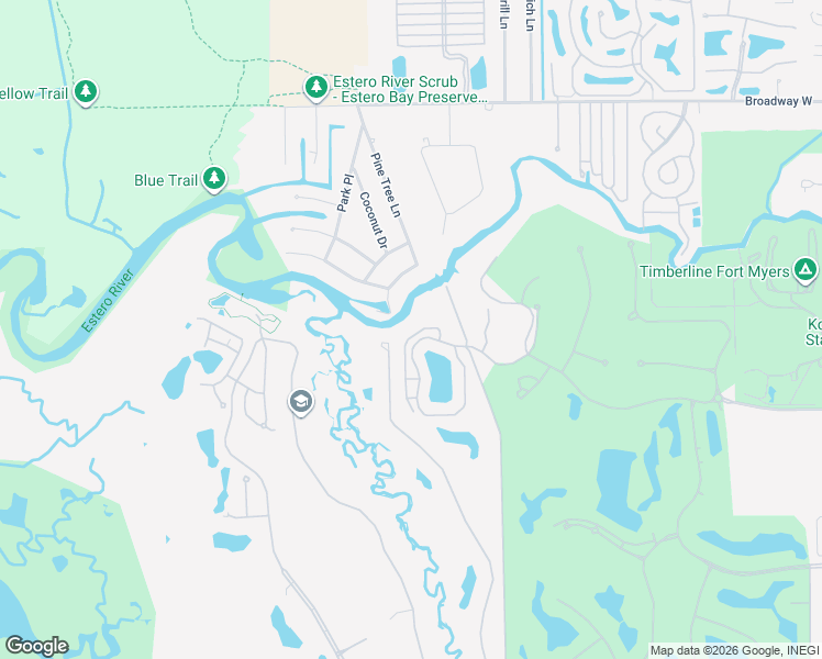 map of restaurants, bars, coffee shops, grocery stores, and more near 4770 Estego Court in Estero