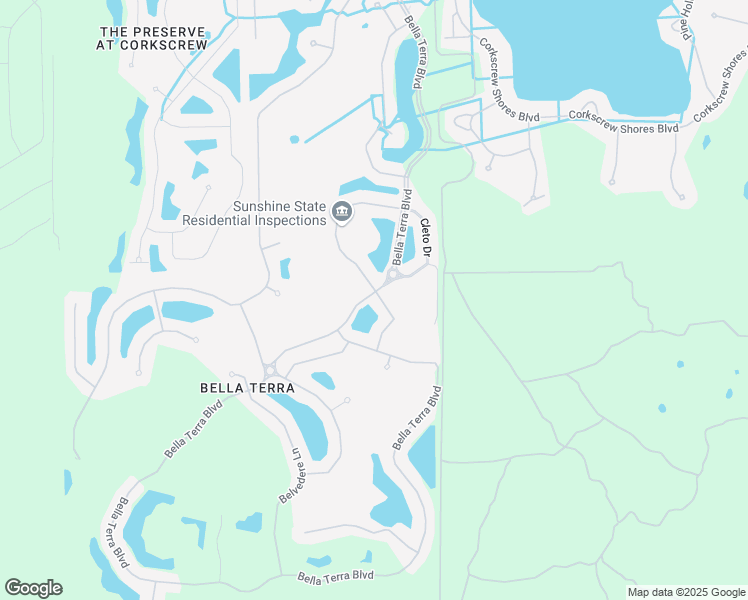 map of restaurants, bars, coffee shops, grocery stores, and more near 21106 Palese Drive in Estero