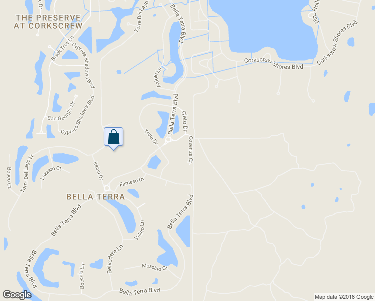 map of restaurants, bars, coffee shops, grocery stores, and more near 21066 Cosenza Court in Estero