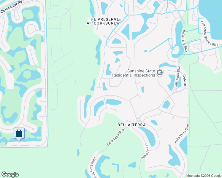 map of restaurants, bars, coffee shops, grocery stores, and more near 20428 Cypress Shadows Boulevard in Estero
